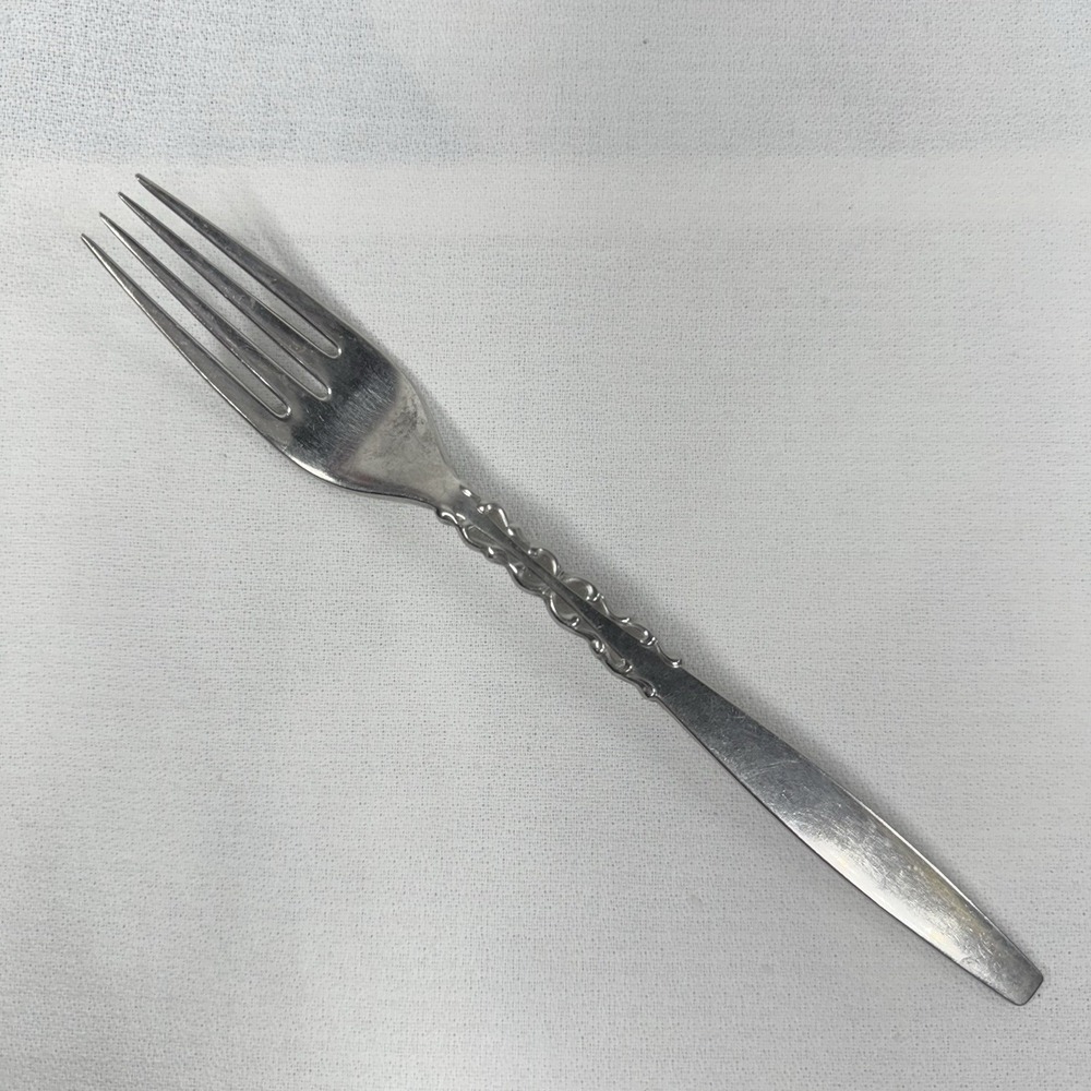 International Lyon ALHAMBRA Stainless Dinner Fork Satin Handle Flatware -7  5/8"
